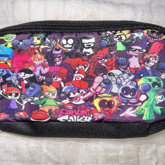 Trendy Friday Night Funkin Cosmetic Cartoon Storage School Supplies Case Bag - Picture 3 of 5